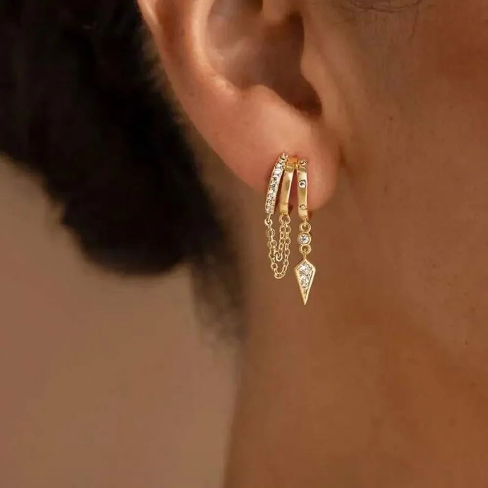 Chain Drop Earring Q912